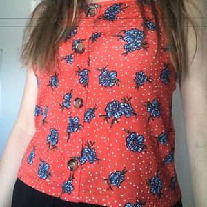 Primary floral tank top